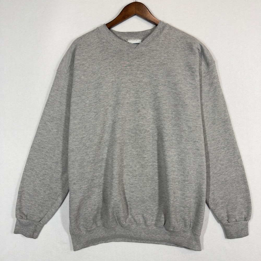 Lee Heavyweight‎ Sweatshirt Adult XL Gray Blank Crewneck Vintage Grunge Skater